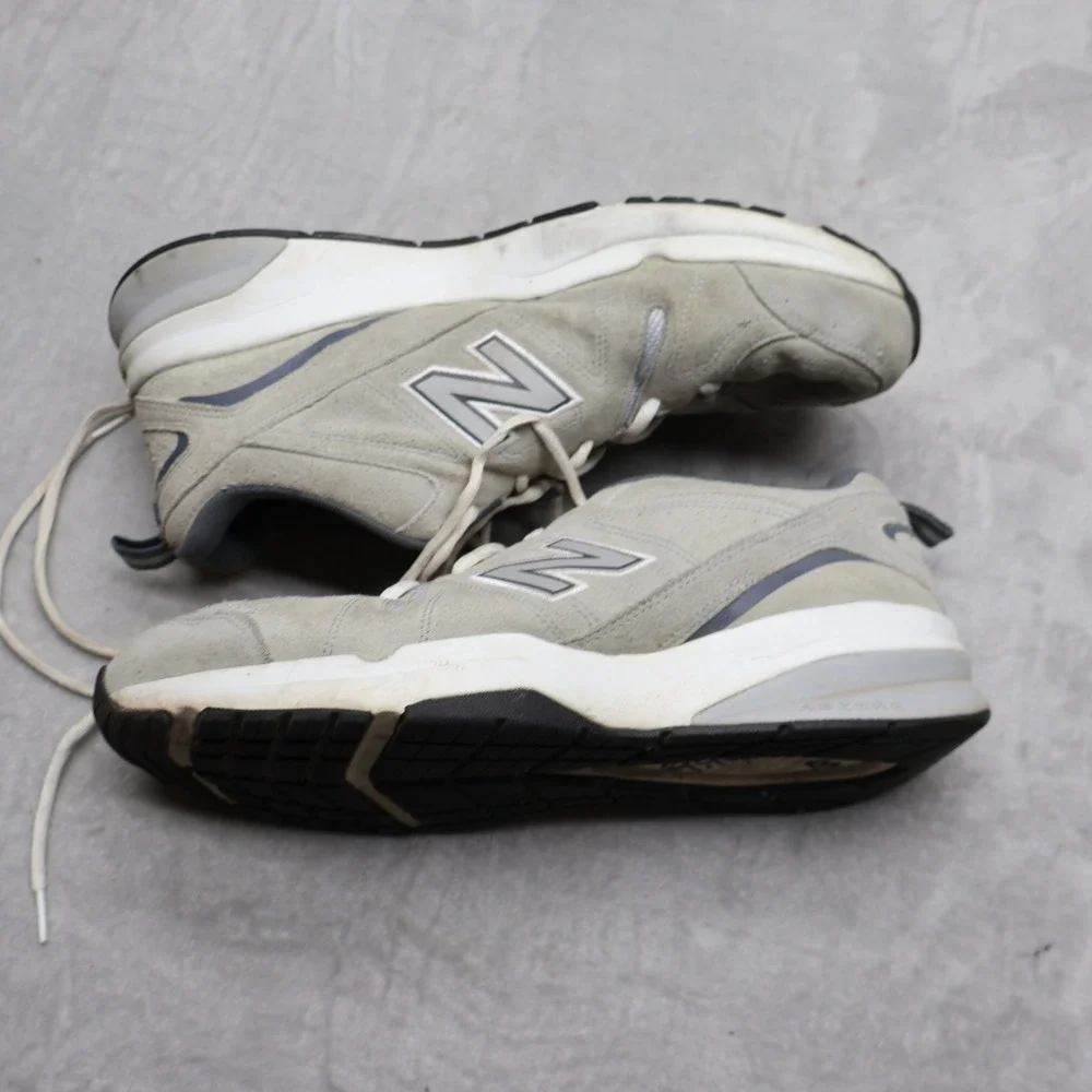 New Balance Mens 13 4E 619 Sneakers Grey Suede Leather Walking Cross Training